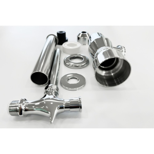 Donmark ชุดฟลัชวาล์วโถปัสสาวะแบบกดทองเหลือง ท่อตรง ครบชุด รุ่น DO-01F