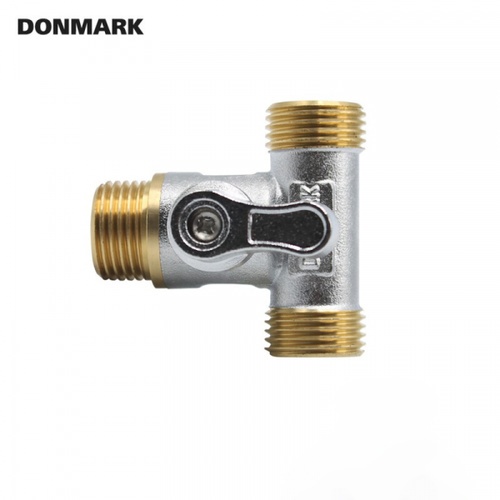 DONMARK มินิบอลวาล์วสามทาง ทองเหลือง ผผผ. 1/2 รุ่น MC-333M
