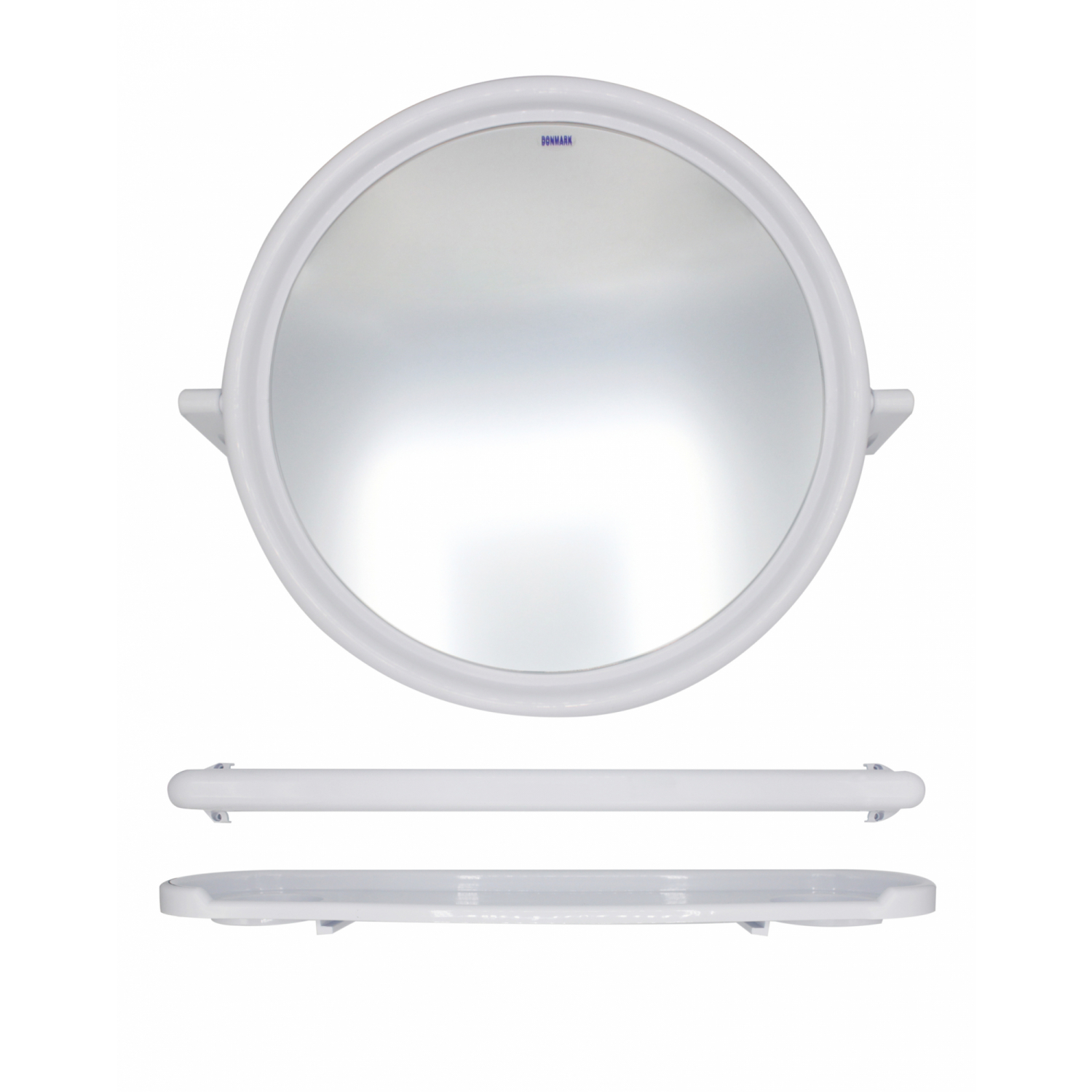 Donmark กระจกชุด 3 ชิ้น ทรงกลม รุ่น DM-900   สีขาว
