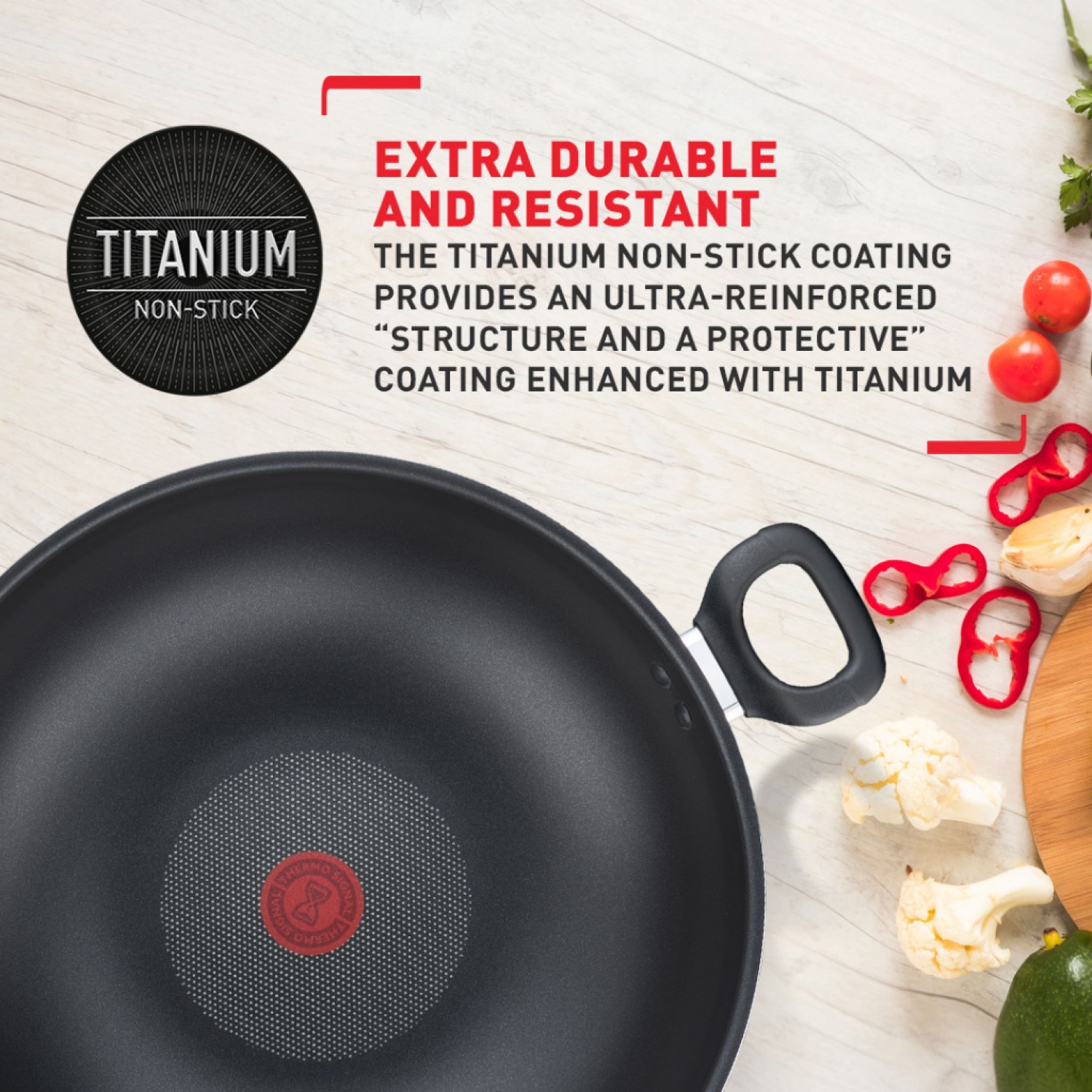 TEFAL B5038996 กระทะ COOK EASY ก้นลึก  32 ซม.