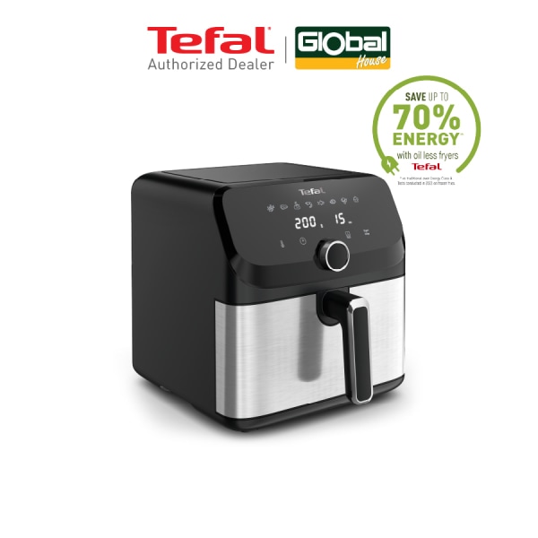 TEFAL หม้อทอดไร้น้ำมันระบบดิจิทัล ขนาด 7.5 ลิตร รุ่น EY855D68 สีดำ