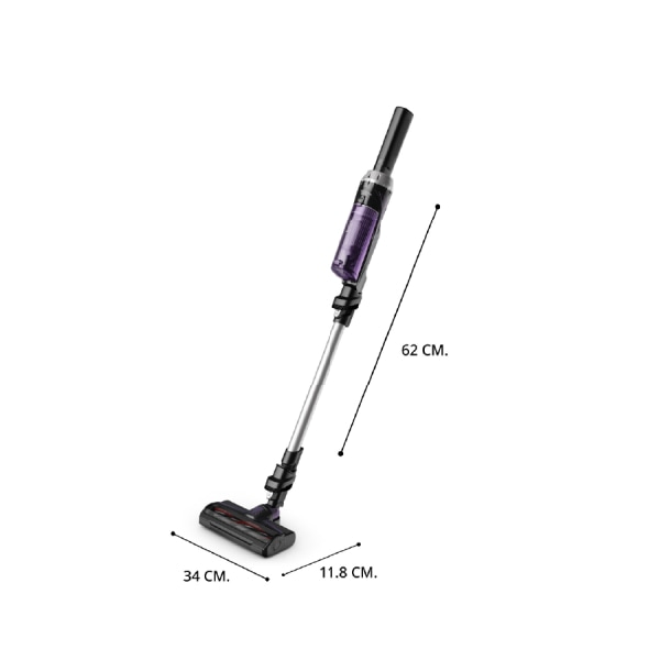 TEFAL เครื่องดูดฝุ่นไร้สาย X-NANO ESSENTIAL 100 วัตต์ รุ่น TY1129WO สีดำ-ม่วง