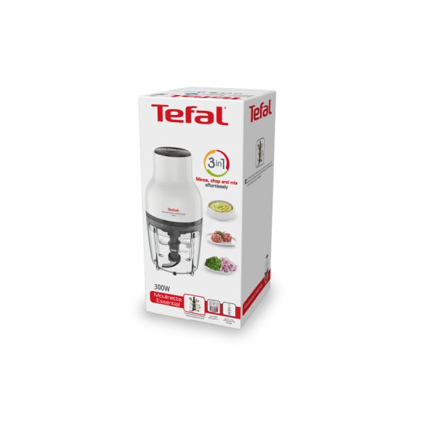 TEFAL เครื่องบด-สับ อเนกประสงค์ MOULINETTE ESSENTIAL 300W รุ่น MB520138 สีขาว