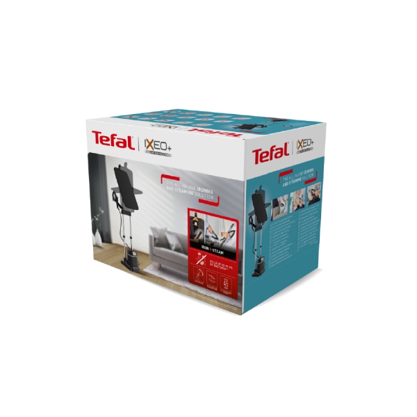 TEFAL IXEO PLUS เตารีดแรงดันไอน้ำ All in one 2980 วัตต์ ความจุแทงค์น้ำ 1 ลิตร รุ่น QT1510T0 สีดำ