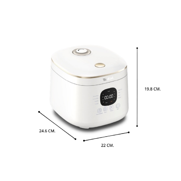 Tefal หม้อหุงข้าว Rice Mate ขนาด 0.7 ลิตร รุ่น RK515166 หม้อหุงข้าวไฟฟ้า หม้อหุงข้าวtefal