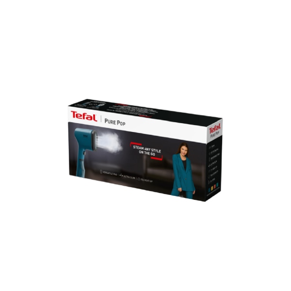 TEFAL เครื่องรีดถนอมผ้าแบบพกพา Pure Pop 1300 วัตต์ รุ่น DT2020E1 สี Alpes Blue