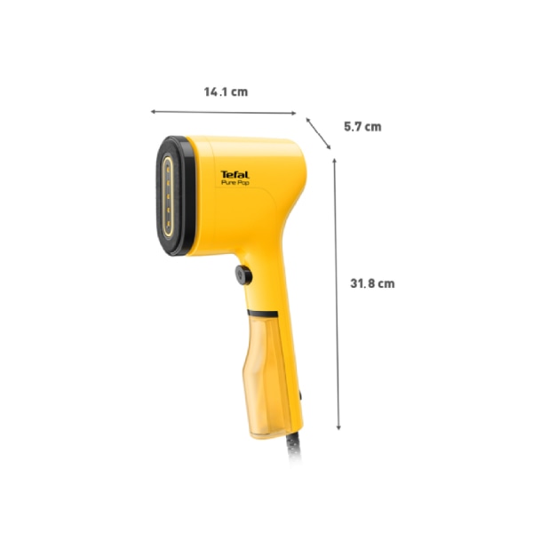 TEFAL เครื่องรีดถนอมผ้าแบบพกพา Pure Pop 1300 วัตต์ 0.7 ลิตร รุ่น DT2026E1 สีเหลือง