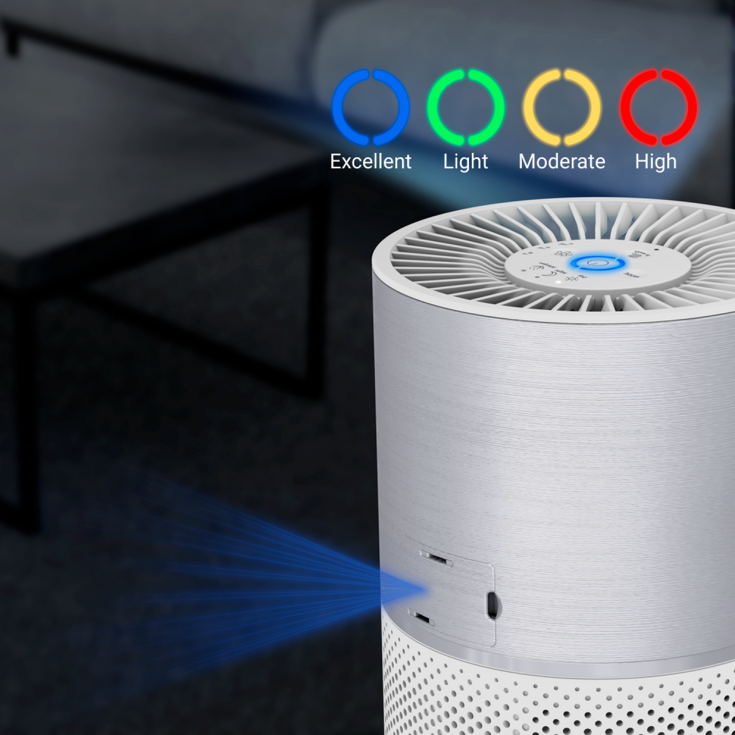 TEFAL เครื่องฟอกอากาศ AIR PURE COMPACT รุ่น PT2210T0 สีขาว