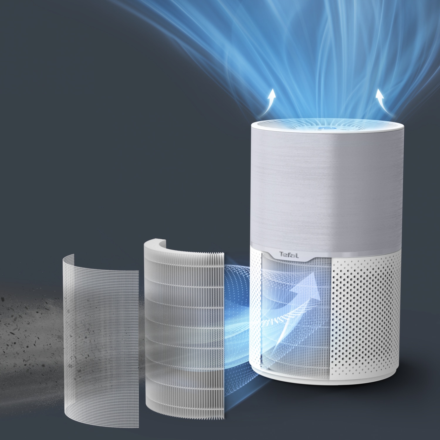 TEFAL เครื่องฟอกอากาศ AIR PURE COMPACT รุ่น PT2210T0 สีขาว