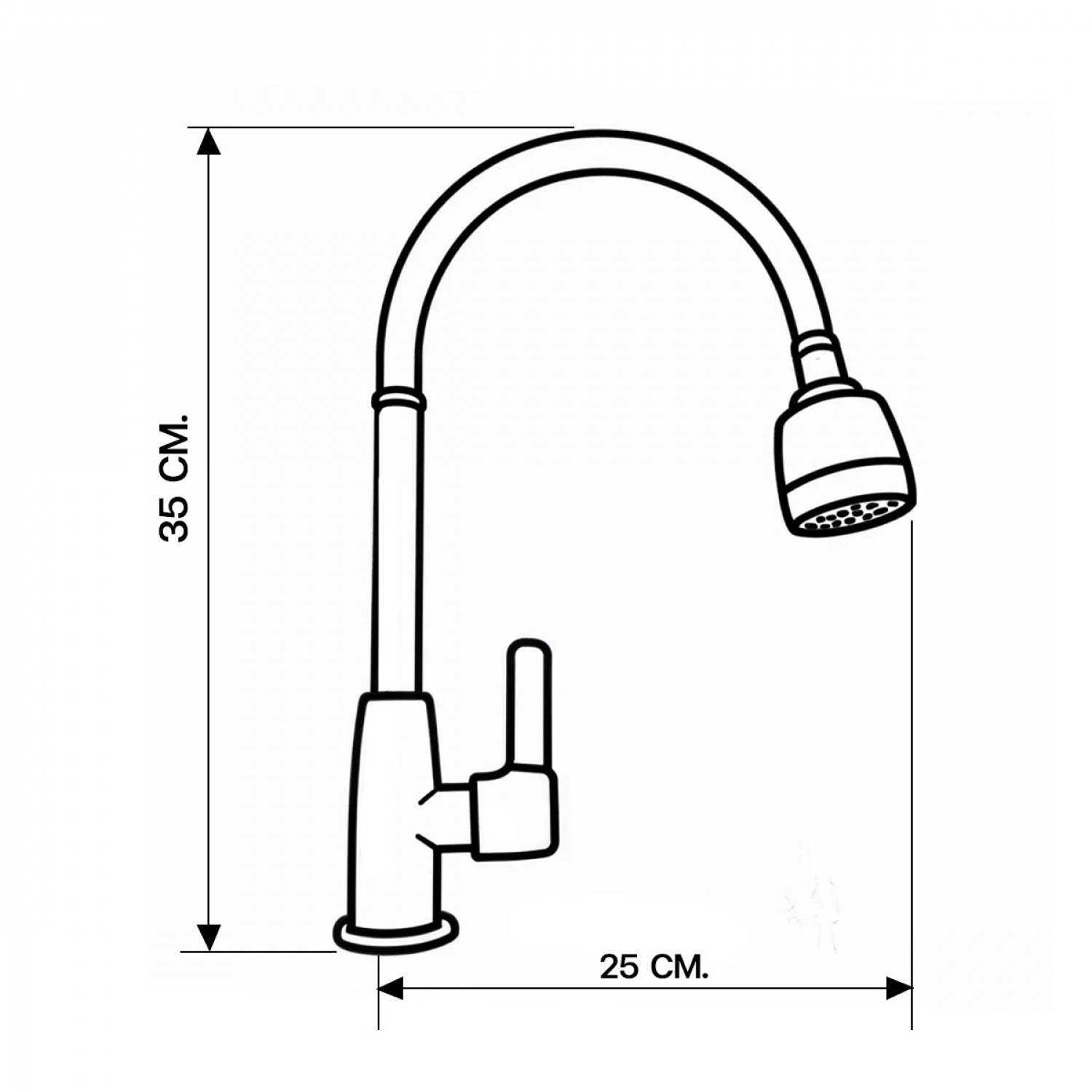 IRIS ก๊อกอ่างล้างจานสแตนเลสปัดซาติน เคลือบสารพิเศษกันสนิม ปรับน้ำได้ 2 ระดับงวงแสตนเลส IR-52108