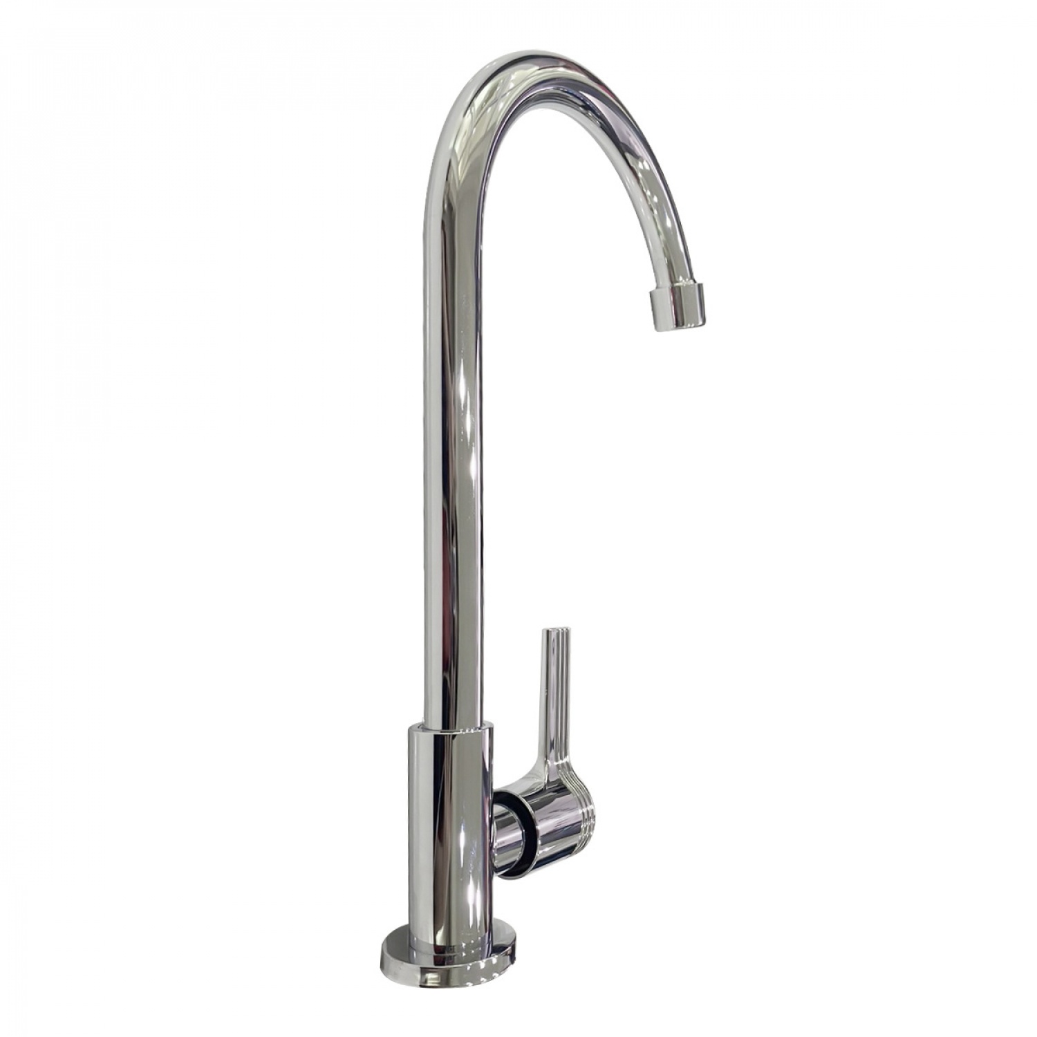 IRIS ก๊อกอ่างล้างจานสแตนเลสแบบปัดเงา โค้งตัว U รุ่นปากกรอง  IR-52109