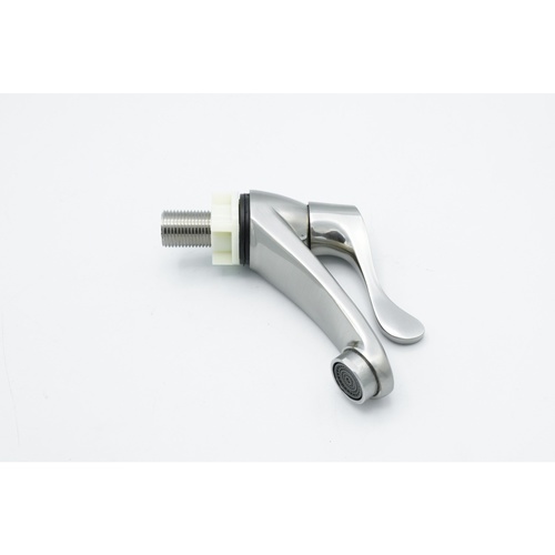 Verno  ก๊อกอ่างล้างหน้าโครเมี่ยมด้ามปัดใหญ่ สีซาติน รุ่น  VN-23102