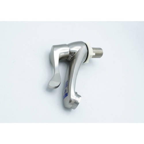 Verno  ก๊อกอ่างล้างหน้าโครเมี่ยมด้ามปัดใหญ่ สีซาติน รุ่น  VN-23102