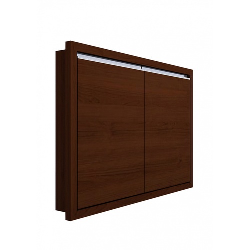 MJ សន្លឹកទ្វារពីរ SAV-S608-WN ពណ៌ Walnut