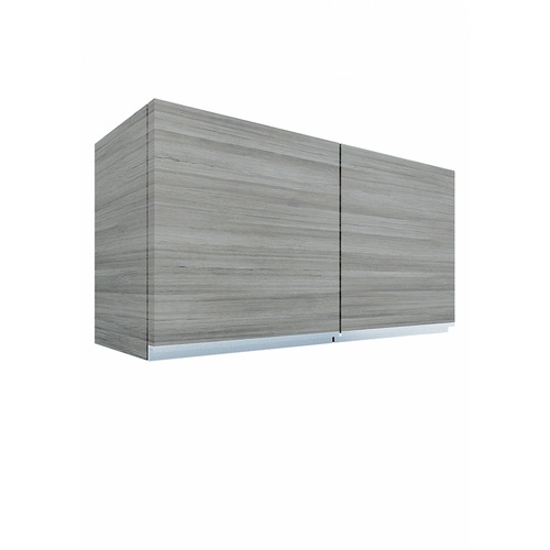 MJ ตู้แขวนคู่บานทึบตรง  34x84x46  ซม. SAV-W408-GWสีเทาลายไม้