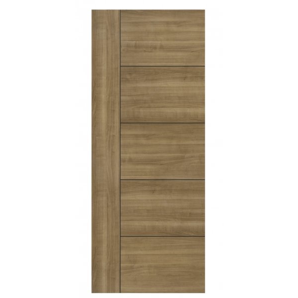 HOLZTUR ประตูปิดผิวเมลามีน HT1 80x200 ซม. X-CA สีคาปูชิโน่