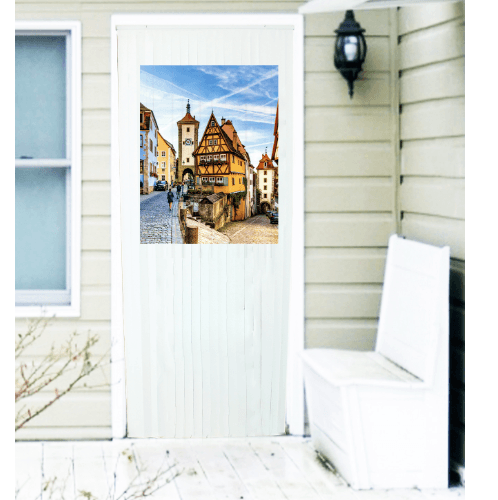 Davinci มู่ลี่ประตูPVC80x200ซม.ลายHOME 
