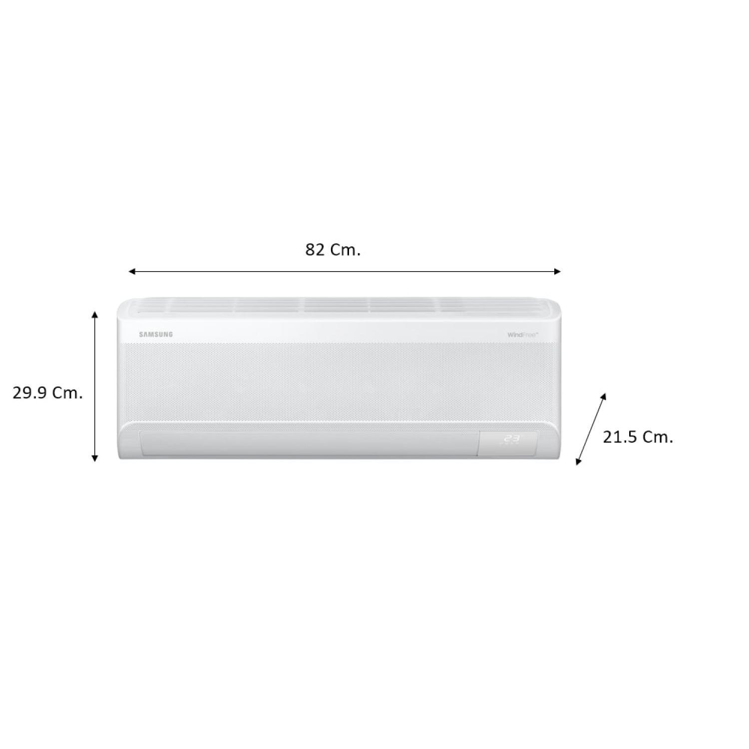 SAMSUNG เครื่องปรับอากาศ AI WindFree 12000BTU AR70F12D1DWNST สีขาว