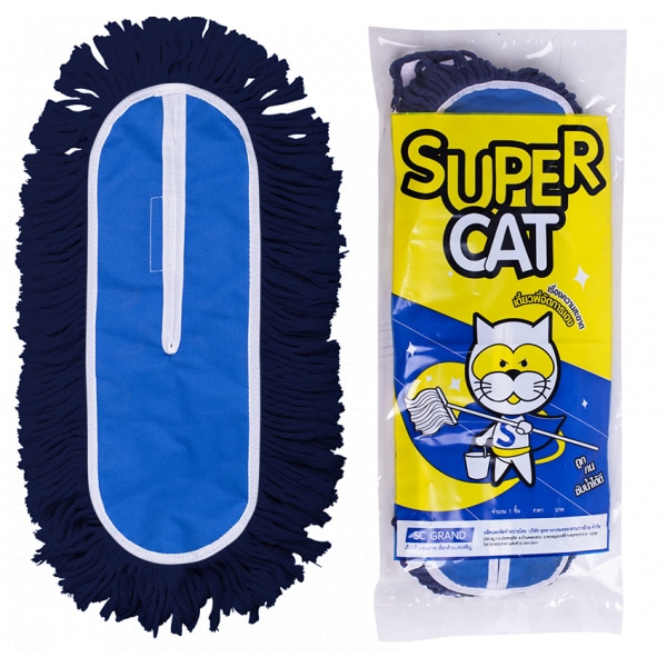 Supercat อะไหล่-ม็อบดันฝุ่น ขนาด 24 นิ้ว 440 กรัม สีน้ำเงิน
