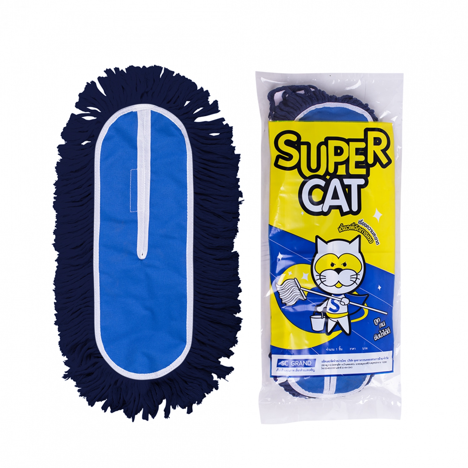 Supercat อะไหล่-ม็อบดันฝุ่น ขนาด 24 นิ้ว 440 กรัม สีน้ำเงิน