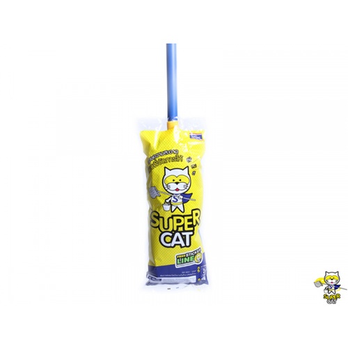 SUPERCAT ม็อบจุก ขนาด 14 นิ้ว  ด้ามหุ้ม PVC 350 กรัม สีขาว