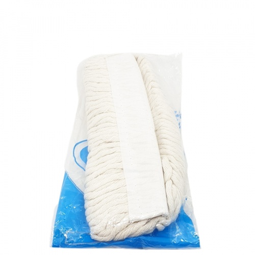 SAKU อะไหล่ผ้าม็อบหนีบ 10 นิ้ว 200 กรัม  ขนาด 18x39x0.35ซม. สีขาว