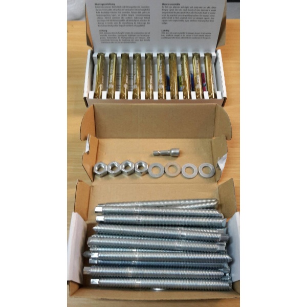 พุกเคมีชนิดปั่น+สตัด ขนาด M12*160