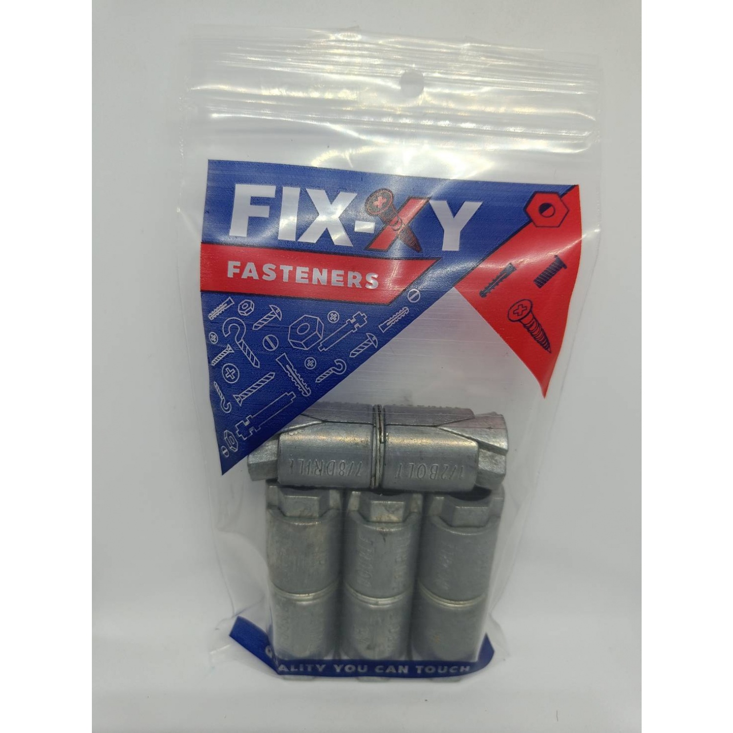 FIX-XY พุกตะกั่ว ขนาด 1/4 นิ้ว (แพ็ค 4 ตัว)