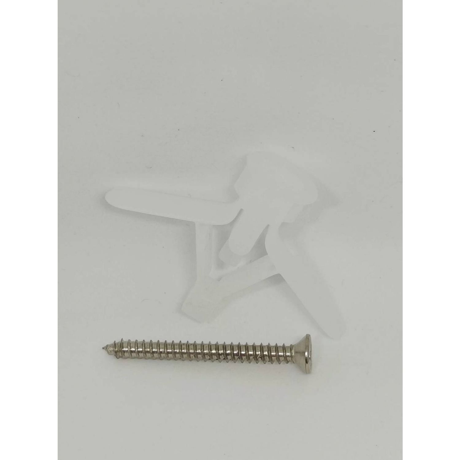 U-HENG พุกปีกผีเสื้อยิดผนังพร้อมสกรู ขนาด 7*1-1/2 (แพ็ค 20 ตัว)