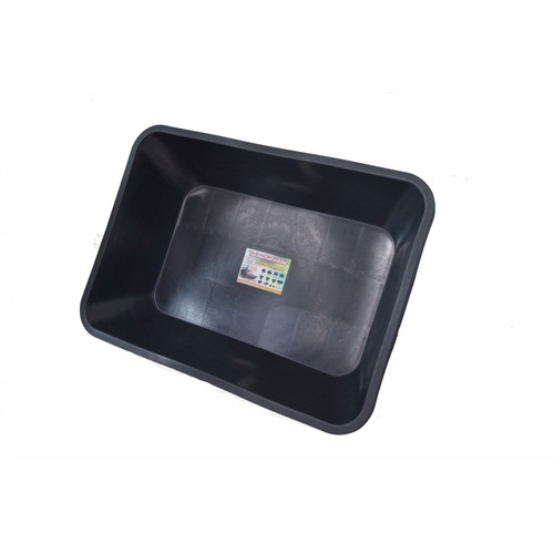 W.PLASTIC อ่างเปลสี่เหลี่ยม ขนาด 240 ลิตร 92x130x28 ซม. (เหนียวพิเศษ) สีดำ