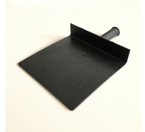 W.PLASTIC กะบะปูน PP ขนาด 21x22 ซม. สีดำ (โหล)