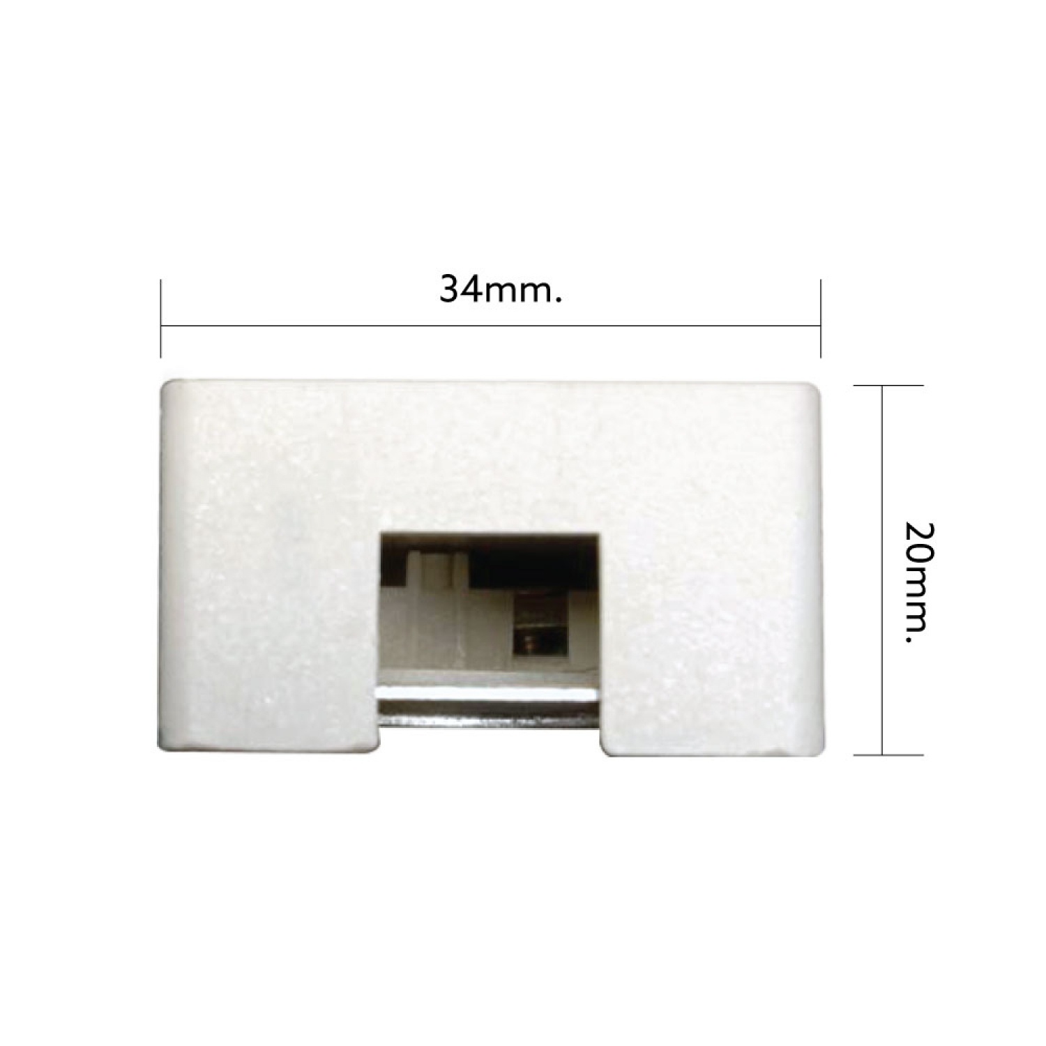 LAMPTAN  รางแทรคไลท์ ยาว 1 เมตร  รุ่น CROP สีขาว 