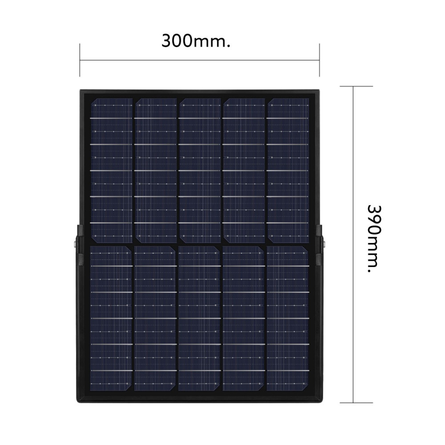 LAMPTAN โคมไฟฟลัดไลท์โซลาร์เซลล์ LED 200W รุ่นไรโน + รีโมท IP65  แสงเดย์ไลท์