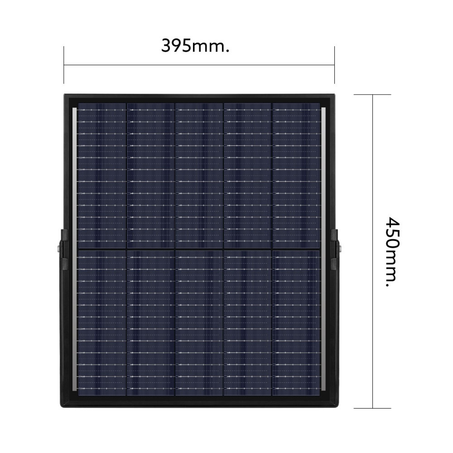 LAMPTAN โคมไฟฟลัดไลท์โซลาร์เซลล์ LED 400W รุ่นไรโน + รีโมท IP65 แสงเดย์ไลท์