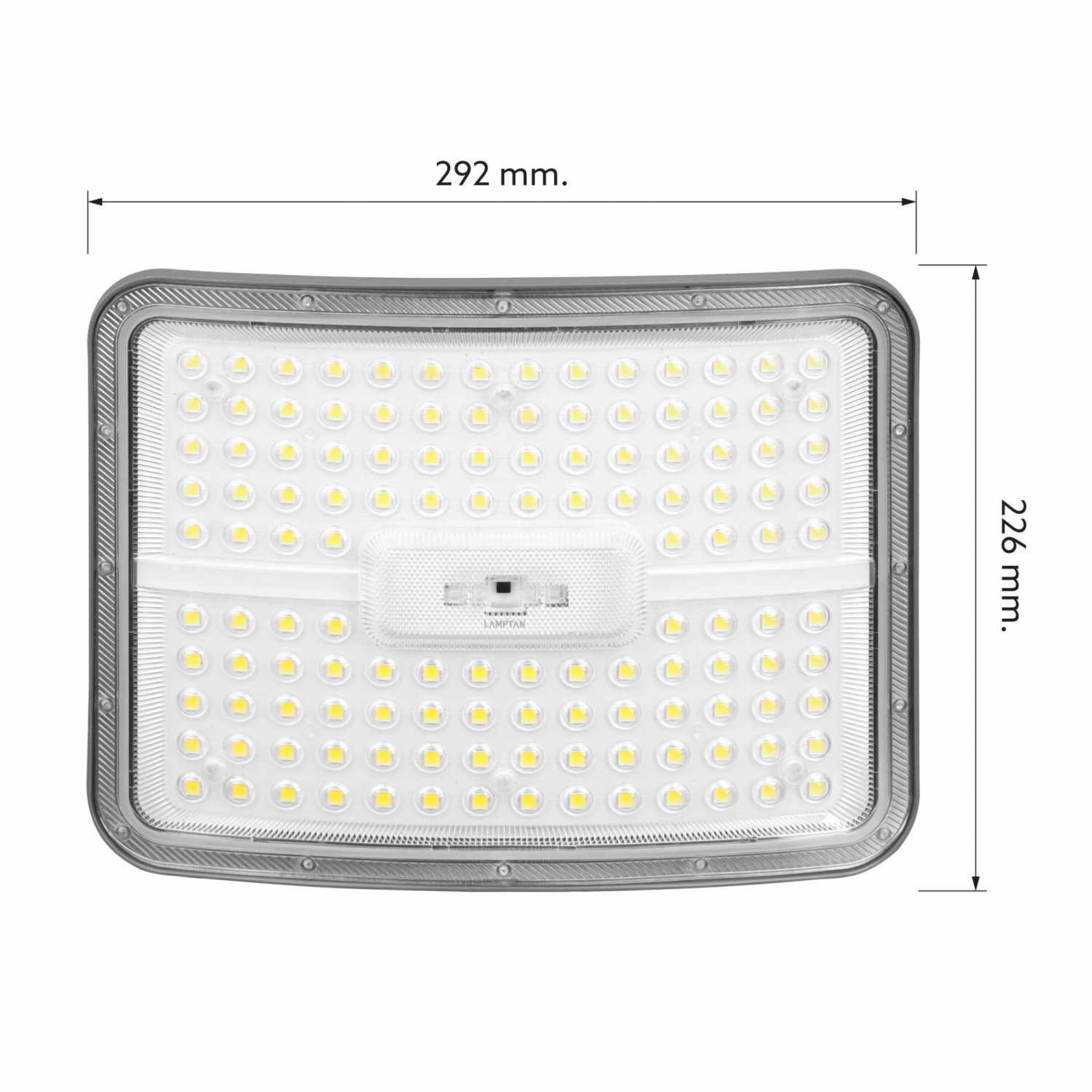 LAMPTAN โคมไฟฟลัดไลท์โซลาร์ LED 600W รุ่นอาร์ค แสงเดย์ไลท์