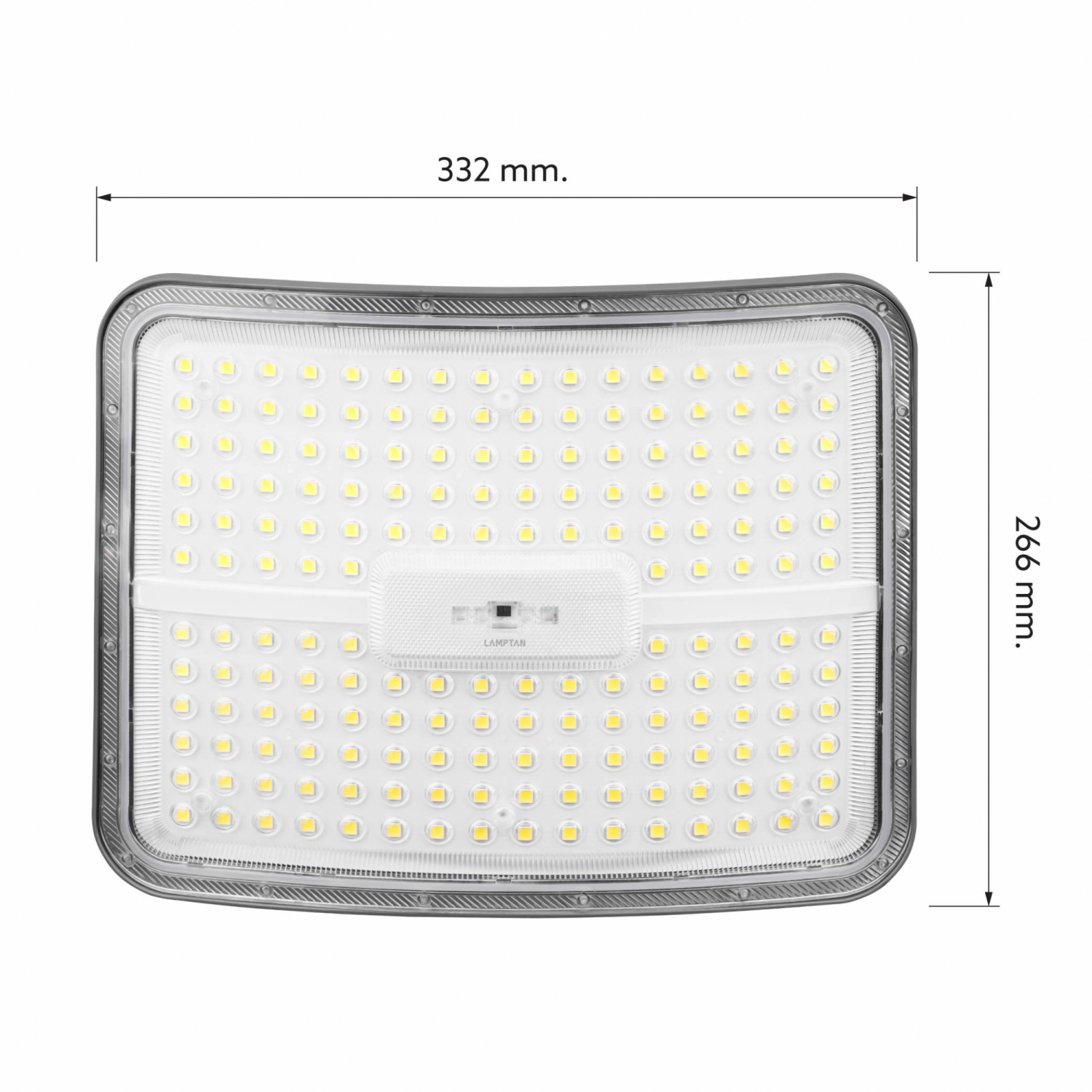 LAMPTAN โคมไฟฟลัดไลท์โซลาร์ LED 1000W รุ่นอาร์ค แสงเดย์ไลท์