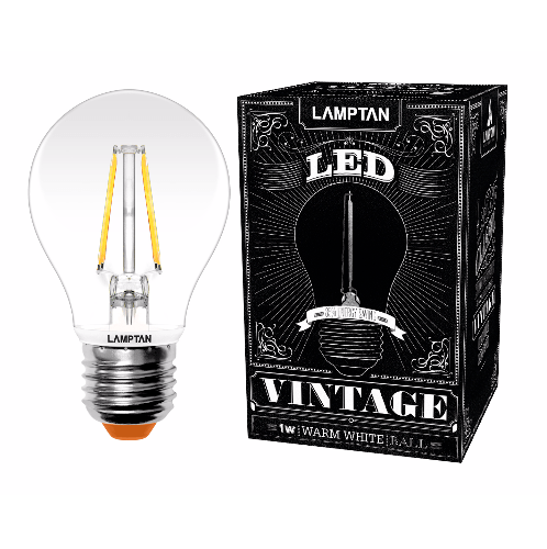 LAMPTAN หลอดไฟแอลอีดี Vintage Ball 1W รุ่น P.10 แสงวอร์มไวท์