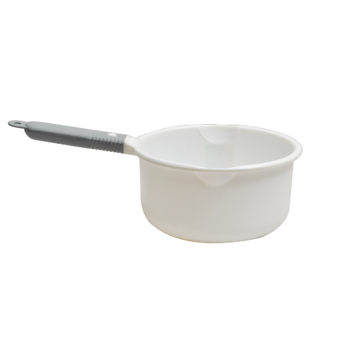 RUENGWA ขันน้ำพลาสติกมีด้าม รุ่น 9314 ขนาด 18.4x31x9 ซม. สีขาว