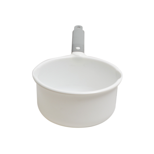 RUENGWA ขันน้ำพลาสติกมีด้าม รุ่น 9314 ขนาด 18.4x31x9 ซม. สีขาว