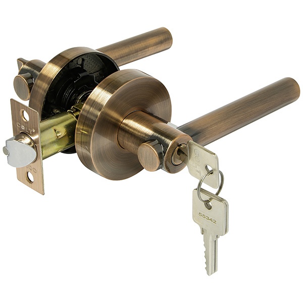 COLT มือจับก้านโยกห้องทั่วไป พรีเมี่ยม สเตนเลส-304 ฝากลม รุ่น TL1658ET-AC สีทองแดงรมดำ