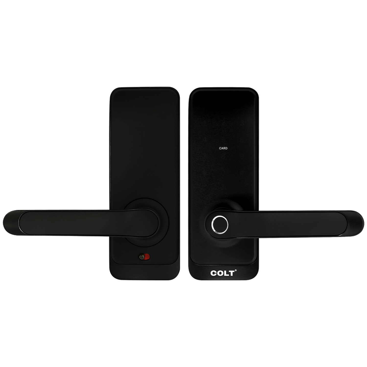 COLTดิจิตอลล๊อครุ่น  #H15B , Matted Black (Fingerprint/Password/Card/Key/TT Lock Bluetooth)