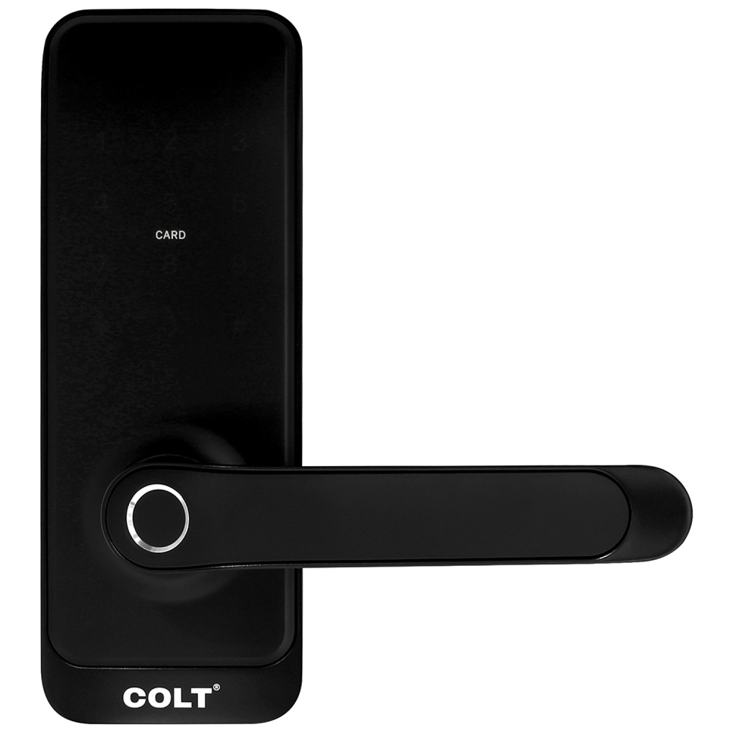 COLTดิจิตอลล๊อครุ่น  #H15B , Matted Black (Fingerprint/Password/Card/Key/TT Lock Bluetooth)