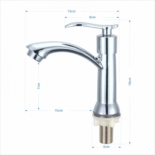 Iris ชุดก๊อกอ่างล้างหน้าทรงยืนครบเซ็ท รุ่น มิวนิค XST11-2 ขนาด 27x20x6ซม. สีโครเมี่ยม 