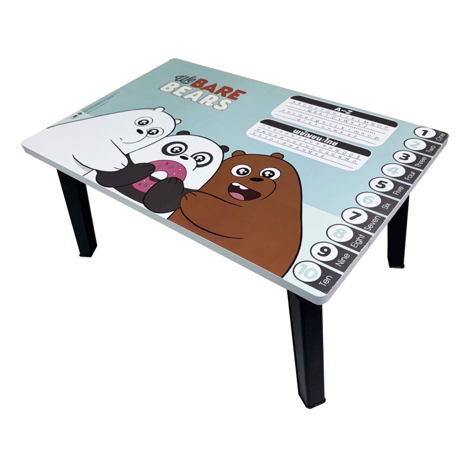 โต๊ะญี่ปุ่น  40x60 ซม. We Bare Bear สีฟ้า 