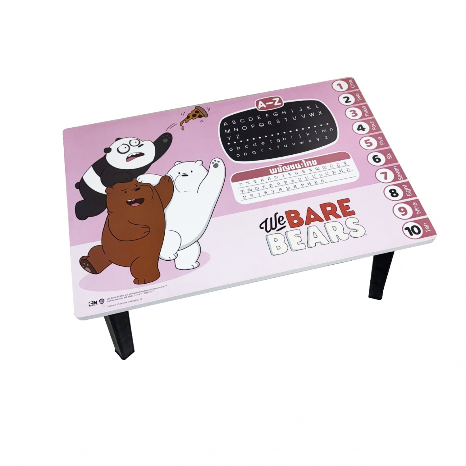 โต๊ะญี่ปุ่น  40x60 ซม. We Bare Bear สีชมพู