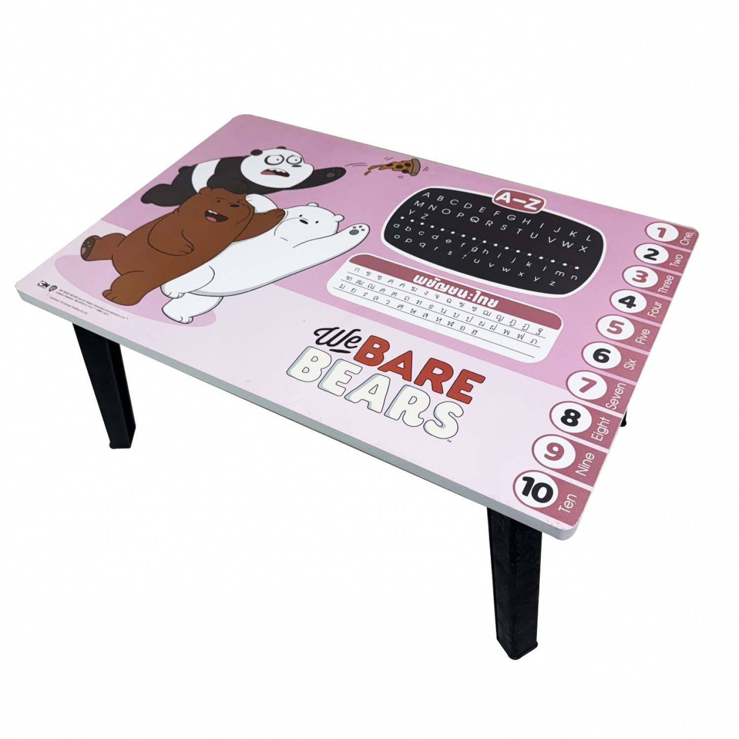 โต๊ะญี่ปุ่น  40x60 ซม. We Bare Bear สีชมพู
