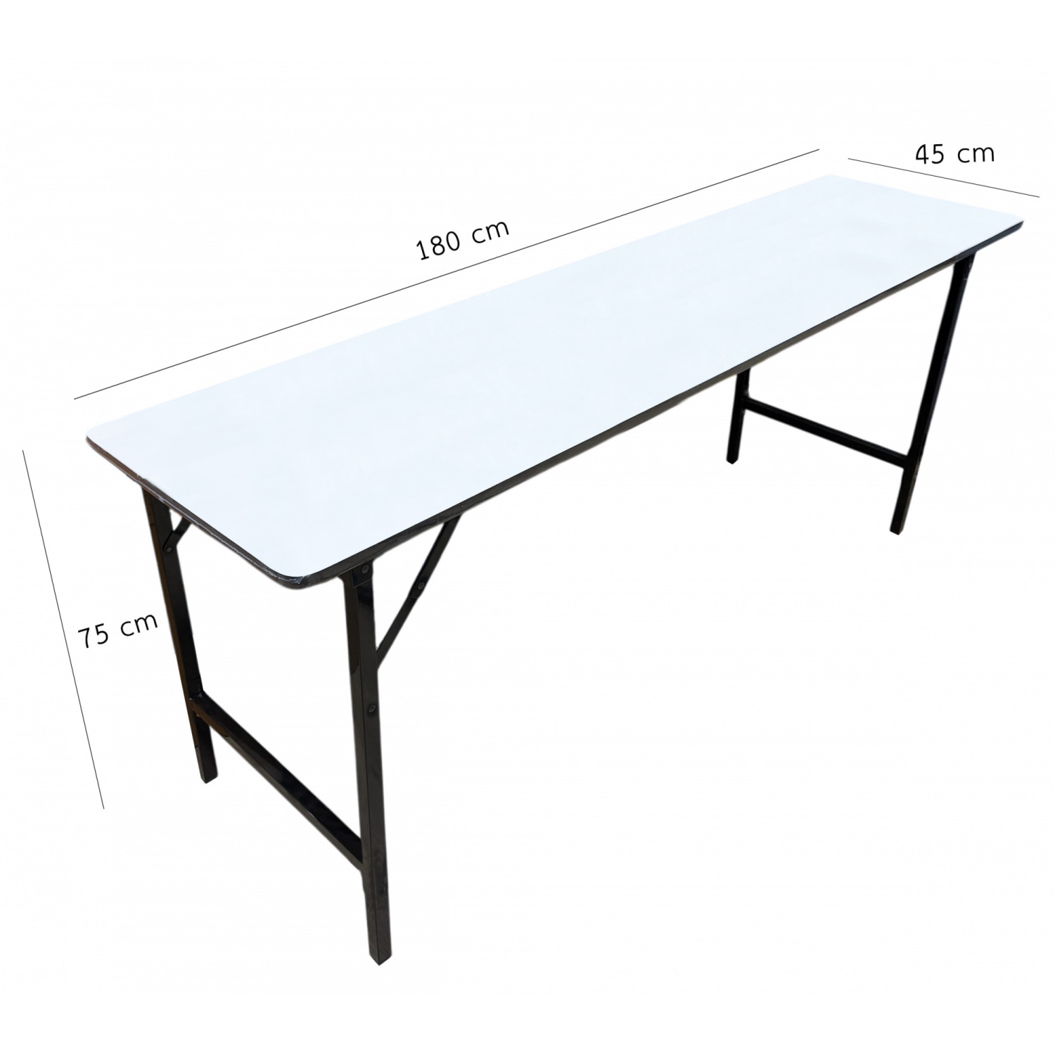 DELICATO โต๊ะเอนกประสงค์หน้าขาว (เมลามีน)  ขนาด 180x45x75 ซม.สีขาว
