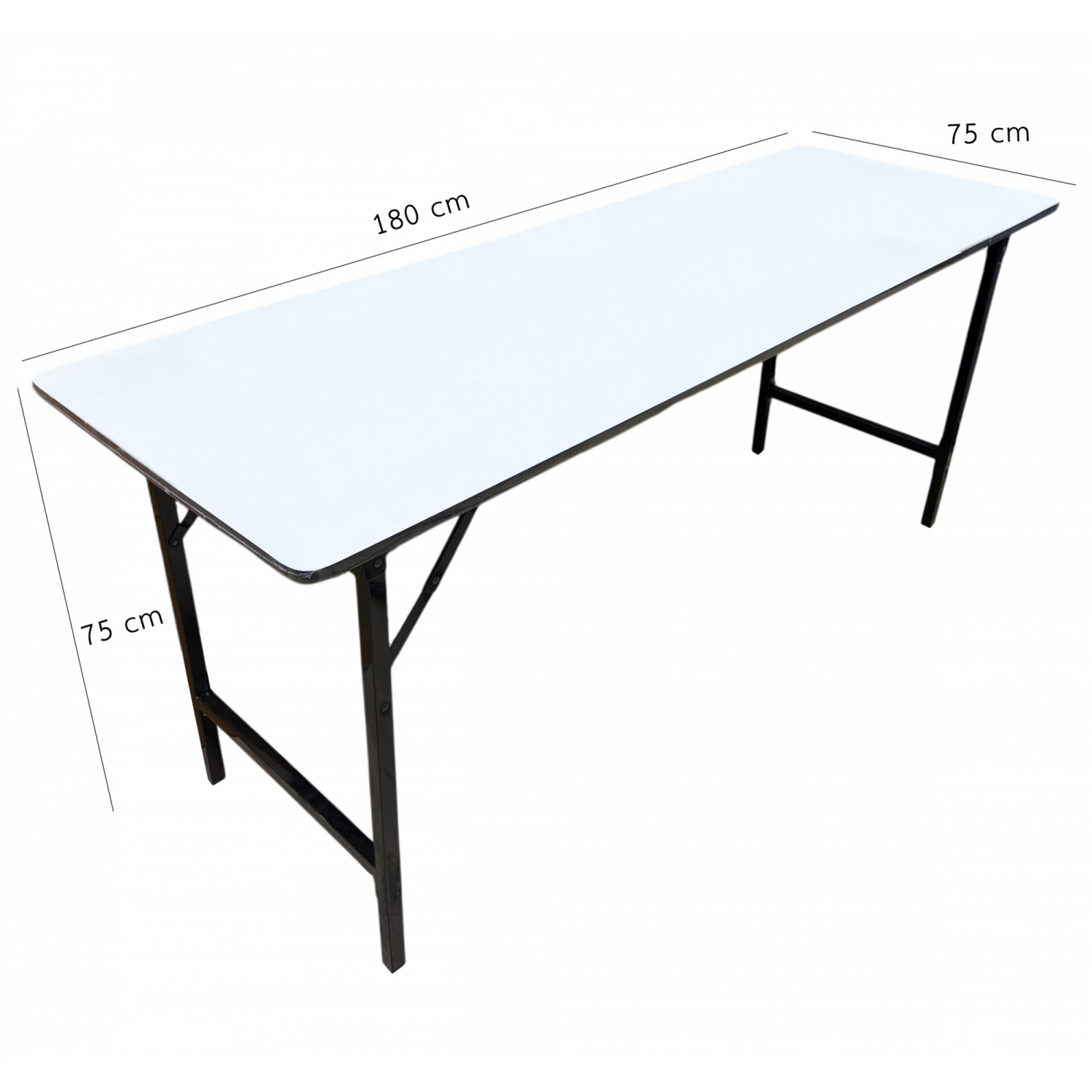 DELICATO โต๊ะเอนกประสงค์หน้าขาว (เมลามีน)  ขนาด 180x75x75 ซม.สีขาว