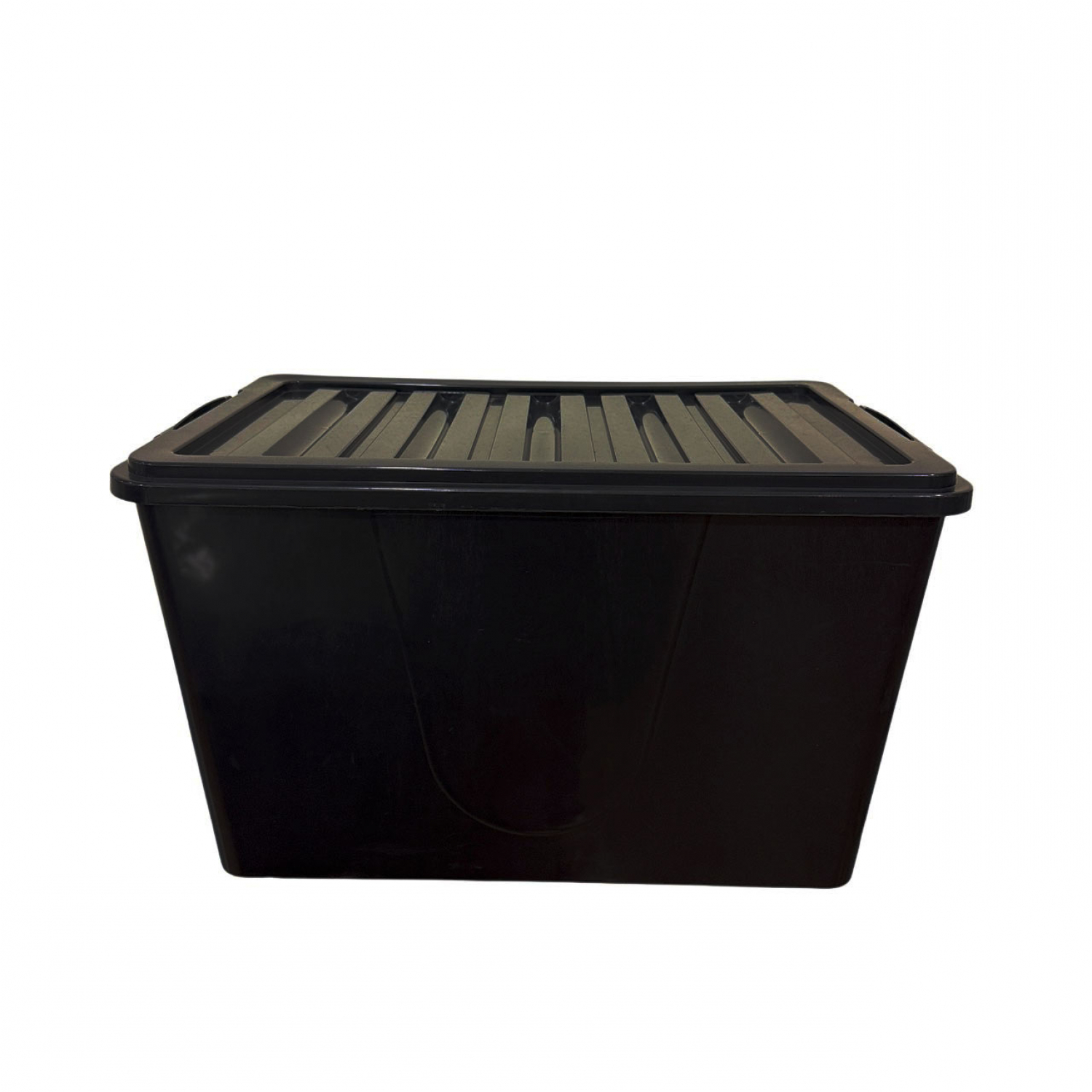 GOME กล่องเก็บของพลาสติกล้อเลื่อน #50 ลิตร สีดำ ฝาสีดำ