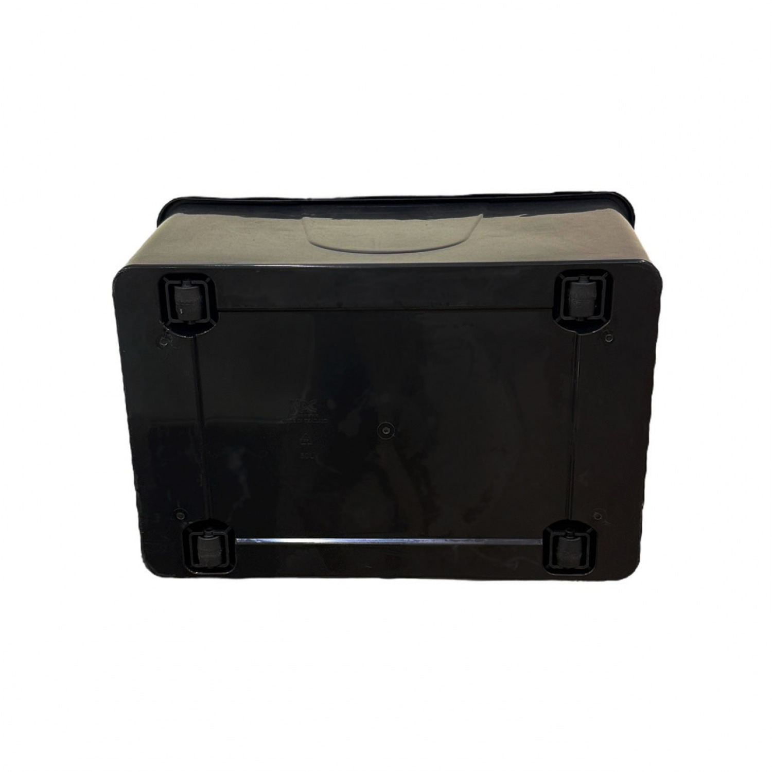 GOME กล่องเก็บของพลาสติกล้อเลื่อน #50 ลิตร สีดำ ฝาสีดำ